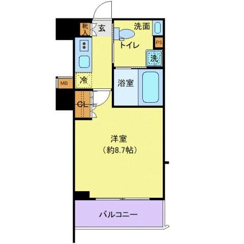 ジェノヴィア鷺ノ宮スカイガーデン 206 間取り図
