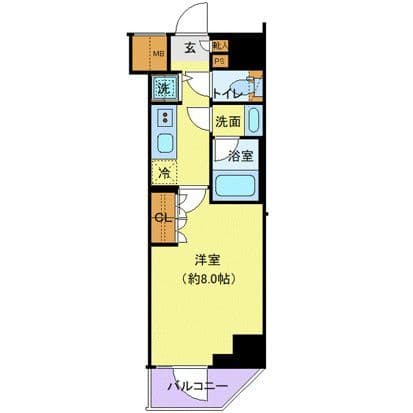 ジェノヴィア鷺ノ宮スカイガーデン 305 間取り図