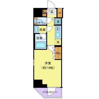 ジェノヴィア鷺ノ宮スカイガーデン 401 間取り図