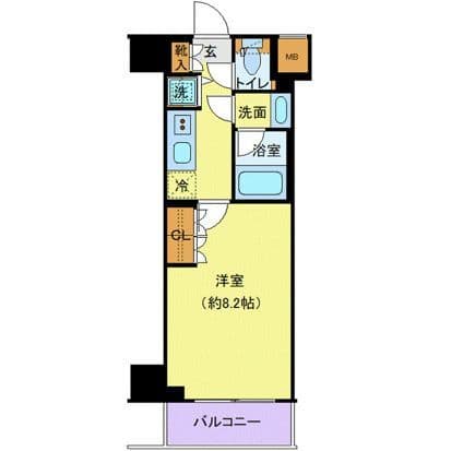 ジェノヴィア鷺ノ宮スカイガーデン 804 間取り図