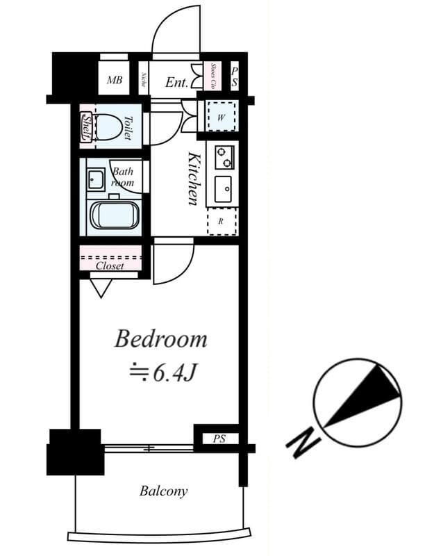 パレステュディオ中目黒 302 間取り図