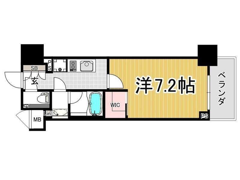 ザ・パークワンズ品川戸越 602 間取り図