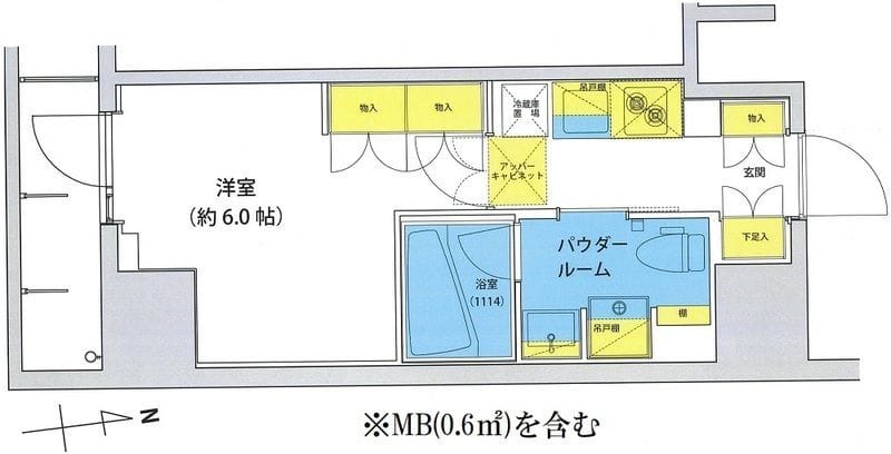 アジールコート北品川 803 間取り図
