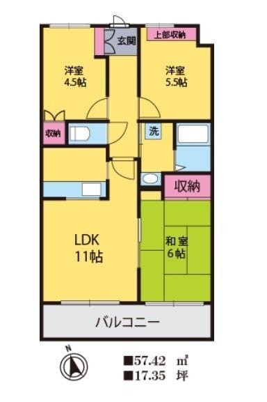 アルカディア21 202 間取り図