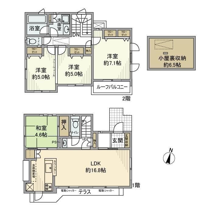 下井草戸建 0 間取り図
