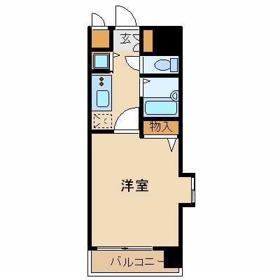 フェニックス芝アストラーレ 406 間取り図
