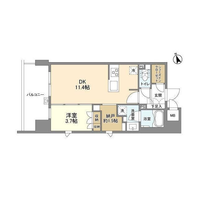 ドゥーエ入谷Ⅲ 0901 間取り図