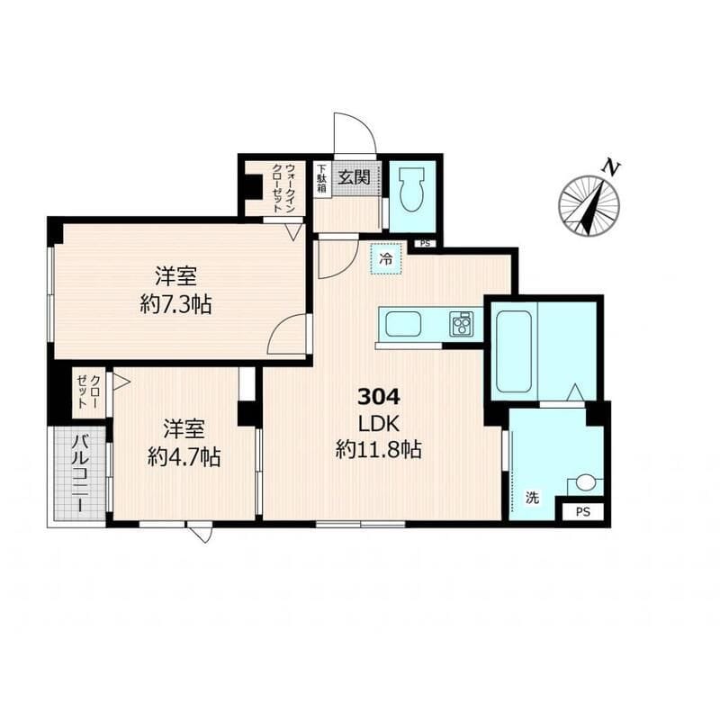 AVIARA 304 間取り図