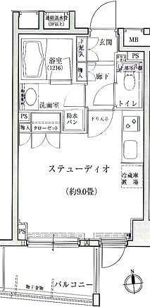 ドルフ後楽園ステーションフロント 1003 間取り図