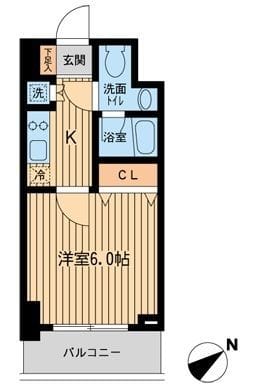 KDXレジデンス雪谷大塚 0606 間取り図