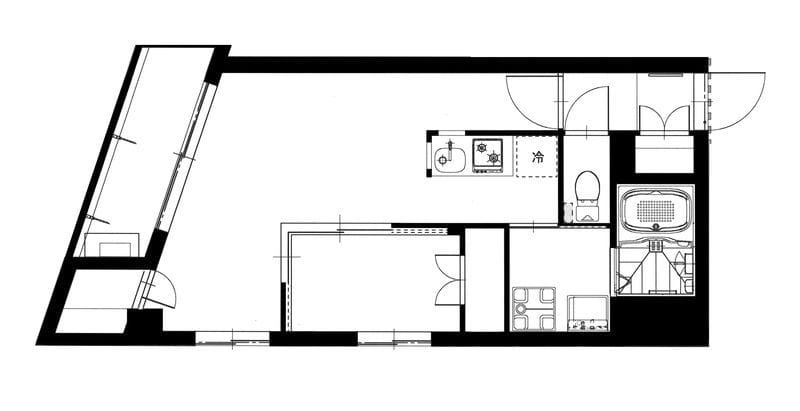 b’CASA Yokohama Yoshinocho 402 間取り図
