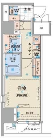 リヴシティ日本橋ネクステシア 505 間取り図