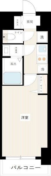 MAXIV西大島 207 間取り図