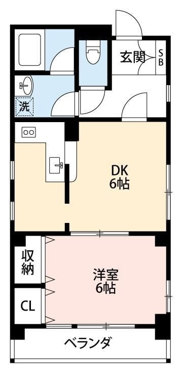 アブレスト浜町 301 間取り図