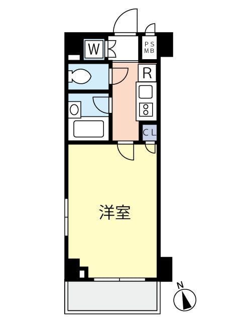 ルーブル大森参番館 0405 間取り図