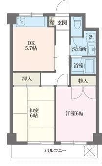レジデンス中島 0402 間取り図
