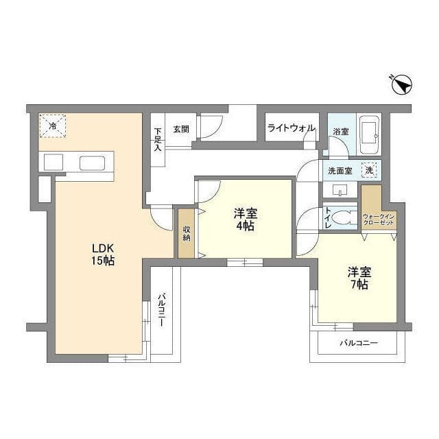 PATH牛込神楽坂 302 間取り図