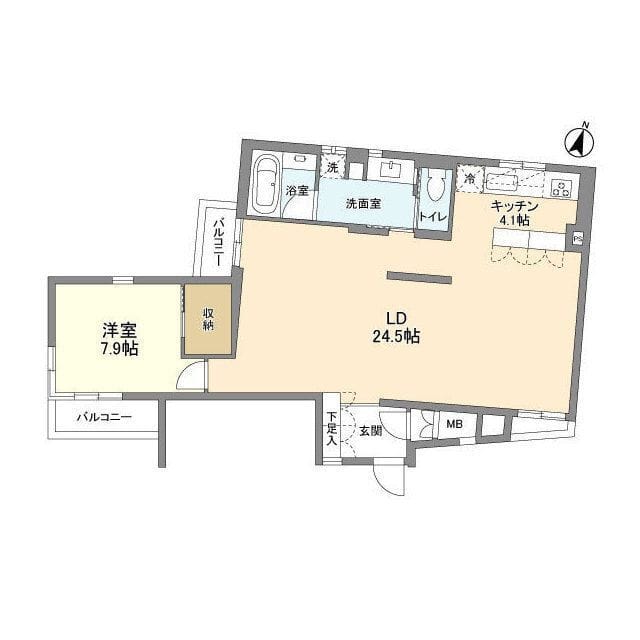 PATH牛込神楽坂 404 間取り図