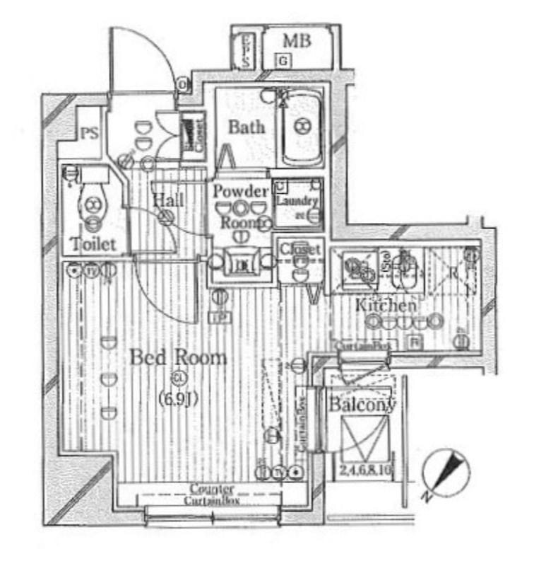 アヴァンツァーレ元町 1101 間取り図