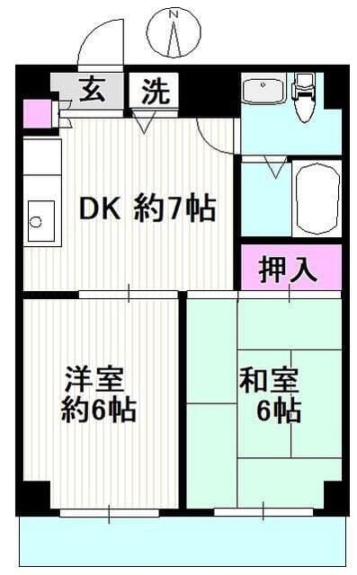 パークサイド関 302 間取り図