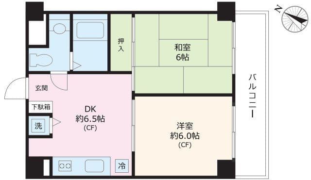 パークサイド関 303 間取り図