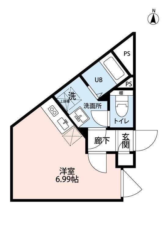 Axis西日暮里 301 間取り図