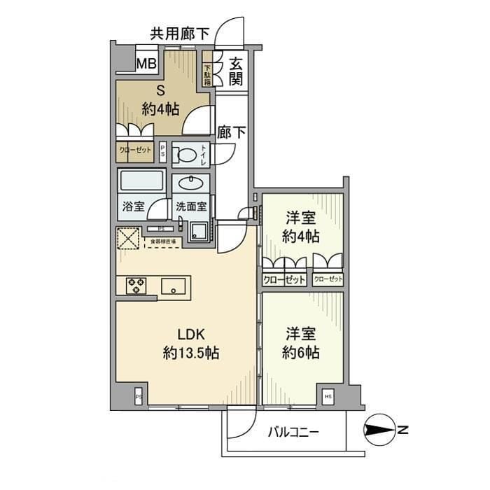 オープンレジデンシア目白プレイス 302 間取り図