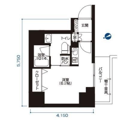 アーバネックス大森 208 間取り図