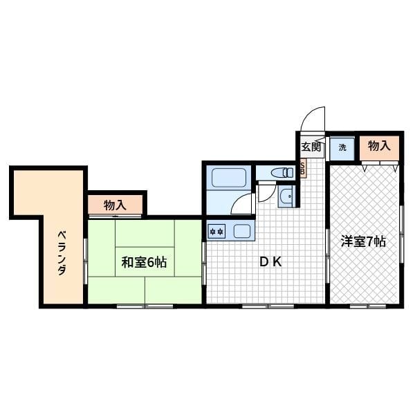 村山ビル 201 間取り図