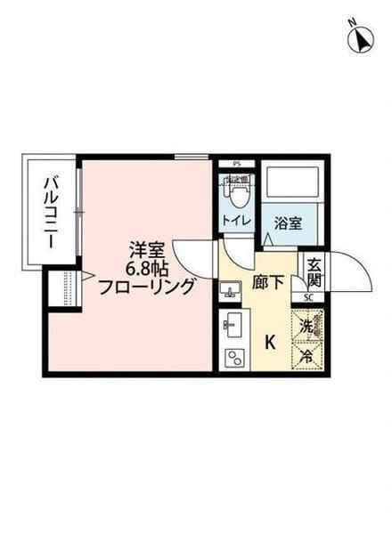 グランクオール鮫洲 101 間取り図
