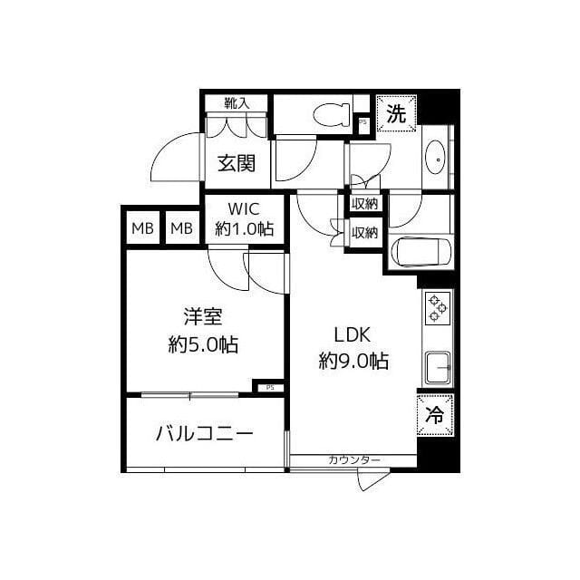 パークホームズ三軒茶屋アーバンレジデンス 503 間取り図