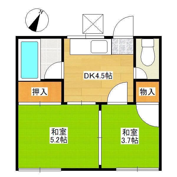 ユミカハイツ 101 間取り図