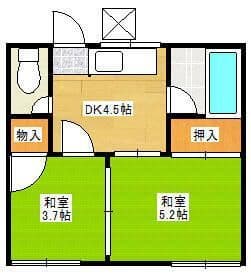 ユミカハイツ 202 間取り図