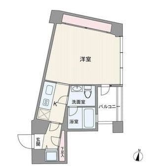 ビクセル御茶ノ水 303 間取り図