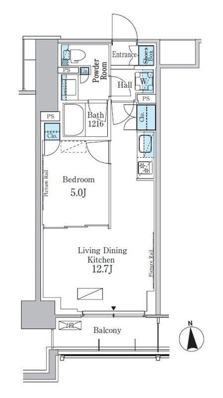 パークアクシス新宿百人町 112 間取り図