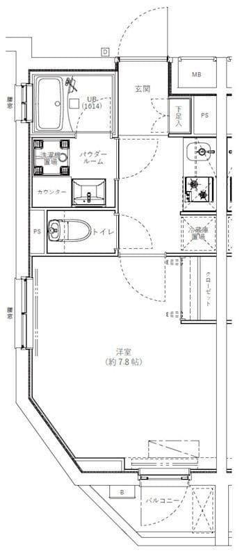 ジェノヴィア学芸大学 401 間取り図