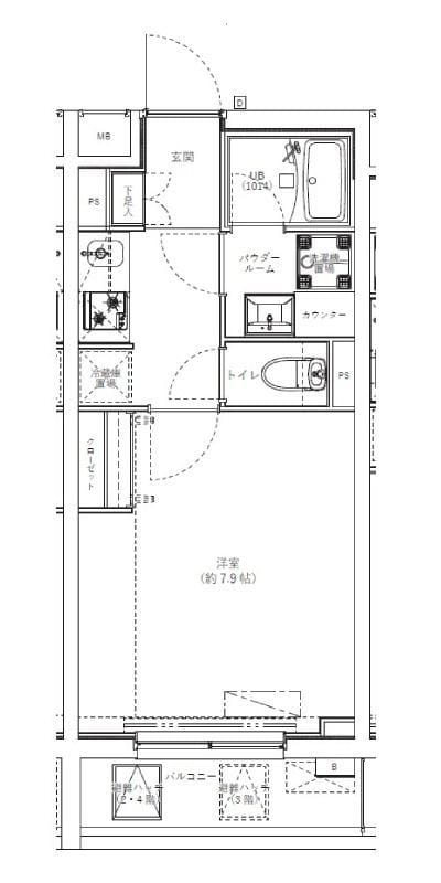 ジェノヴィア学芸大学 402 間取り図