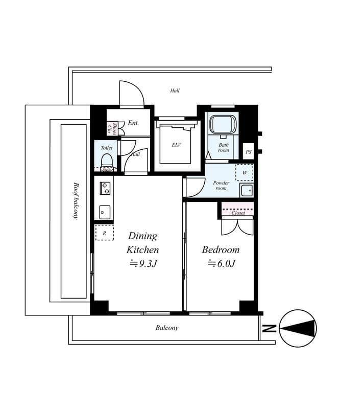 ヴァレッシア荻窪シティ 702 間取り図