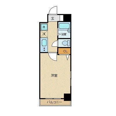 スカイコート銀座東第2 302 間取り図