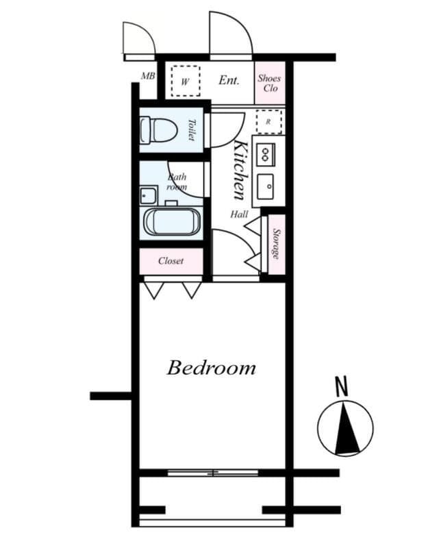 菱和パレス上目黒 404 間取り図
