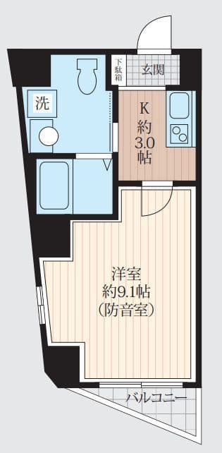 サウンドフリー中板橋 602 間取り図