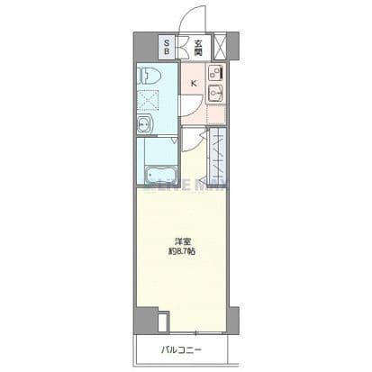 プレール・ドゥーク東陽町Ⅱ 703 間取り図