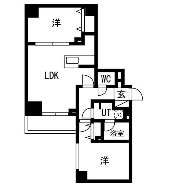OAKLANCE錦糸町 304 間取り図