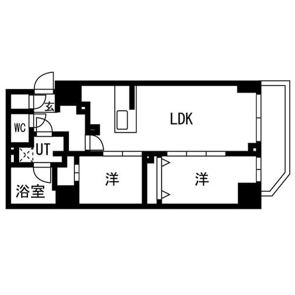 OAKLANCE錦糸町 403 間取り図