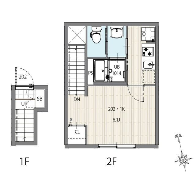 ミハス荻窪Ⅲ 202 間取り図