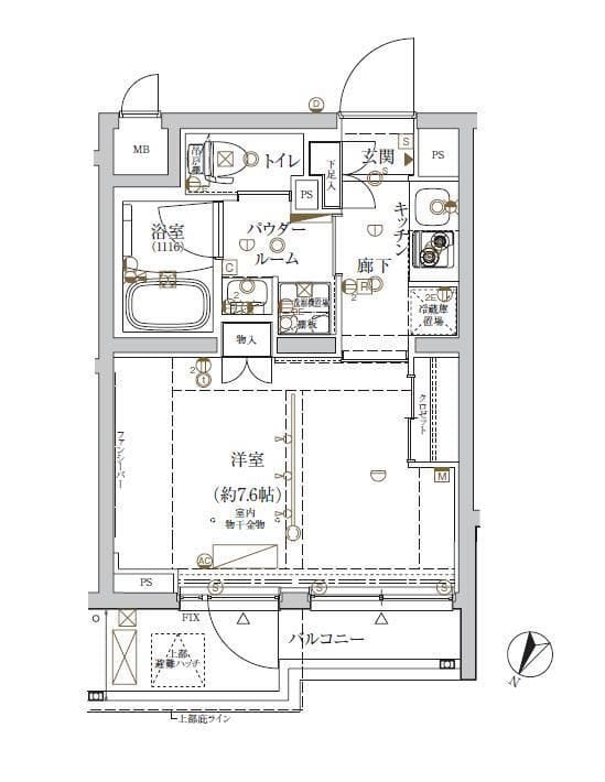 クレイシア新宿ノース 103