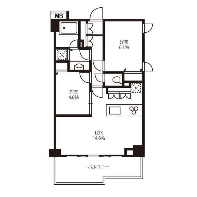 LANAI J GRANDE 205 間取り図