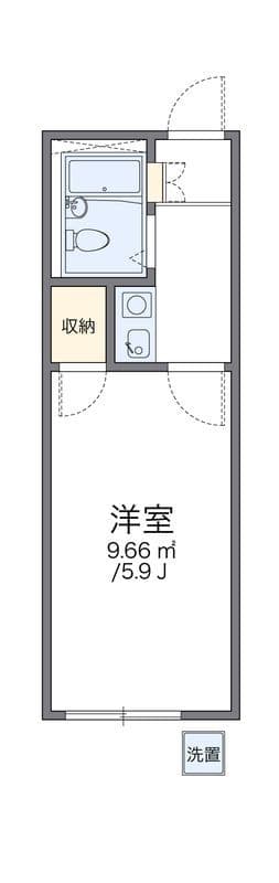 レオパレス天沼 103 間取り図