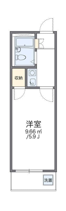 レオパレス天沼 206 間取り図