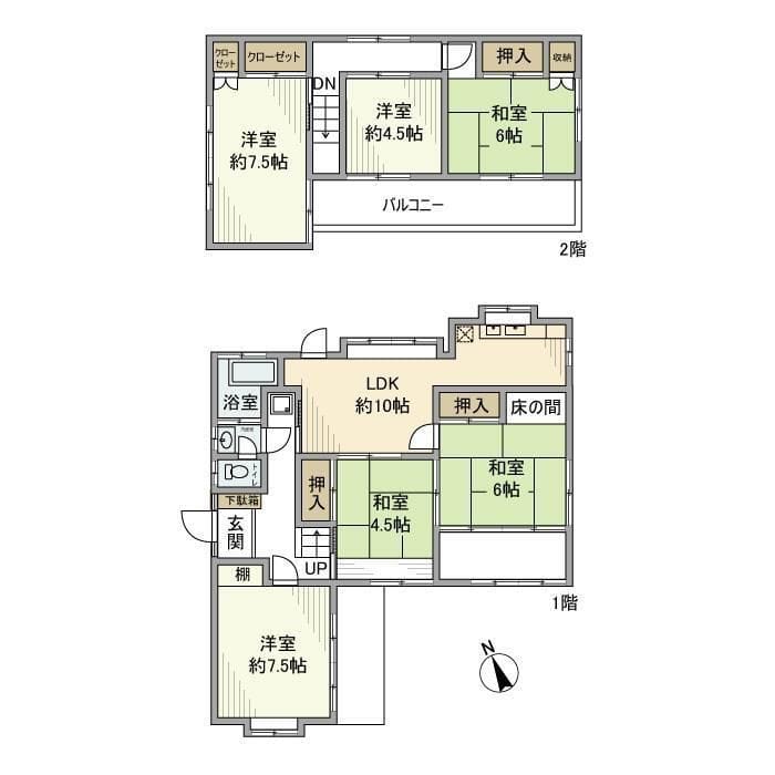 葛原戸建 0 間取り図